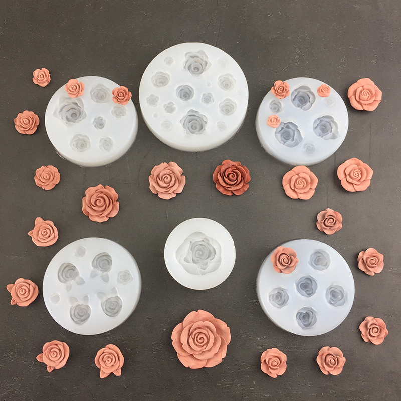 3D Rose Flower Shape Leaf Sili - Candle Making Ideas 评论和价格