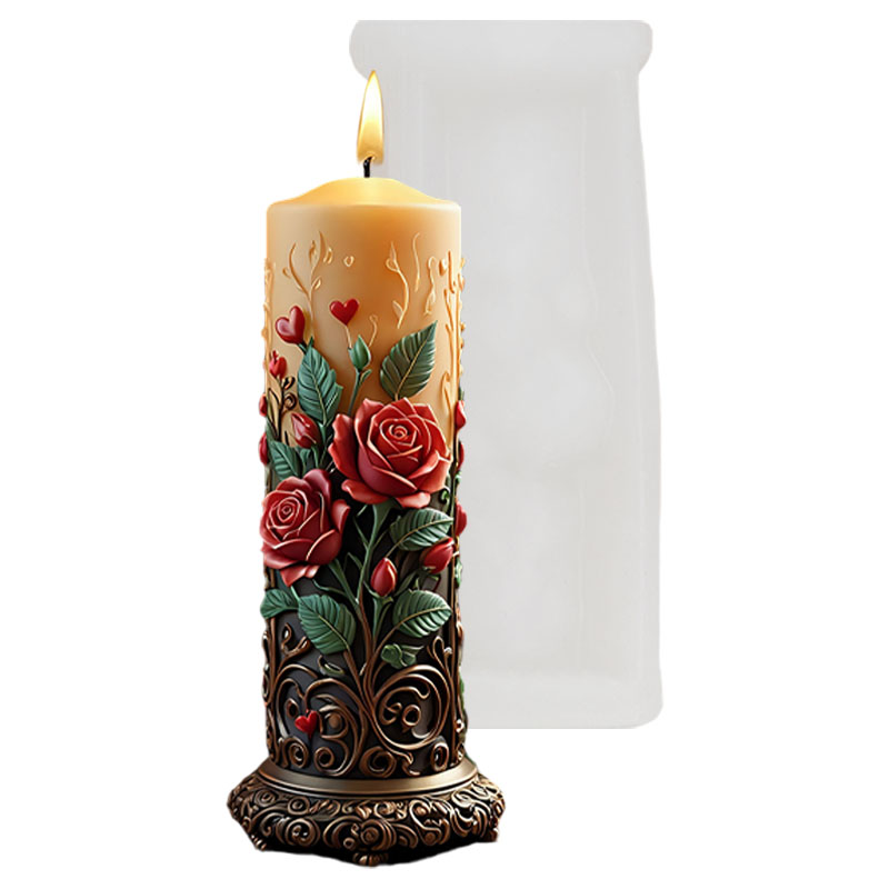 European-Style Red Rose Heart- - Candle Making Vinings 评论和价格