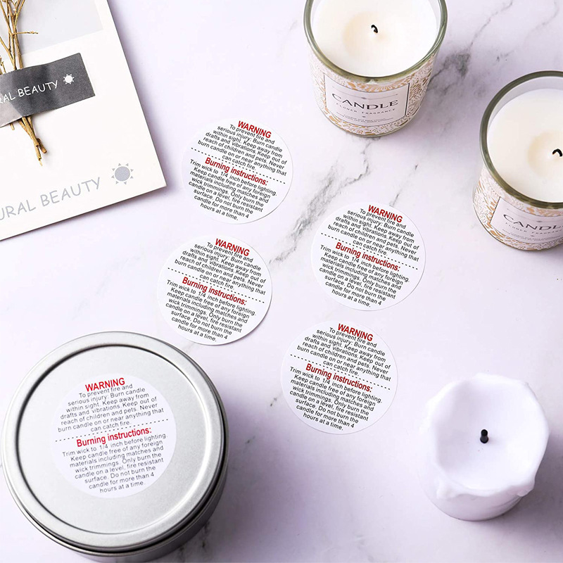 500/1000pcs Candle Warning Lab - Candle Warning Label 评论和价格