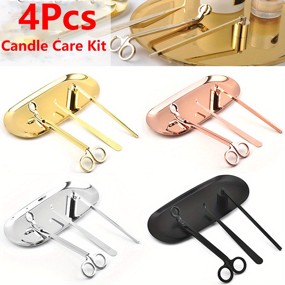 4pcs/set Luxury Candle Care Ki - Candle Making Ideas 评论和价格
