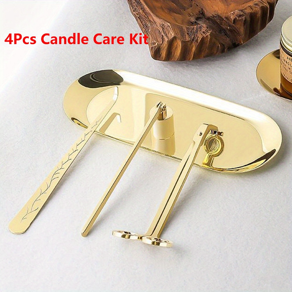 4pcs/set Luxury Candle Care Ki - Candle Making Ideas 评论和价格