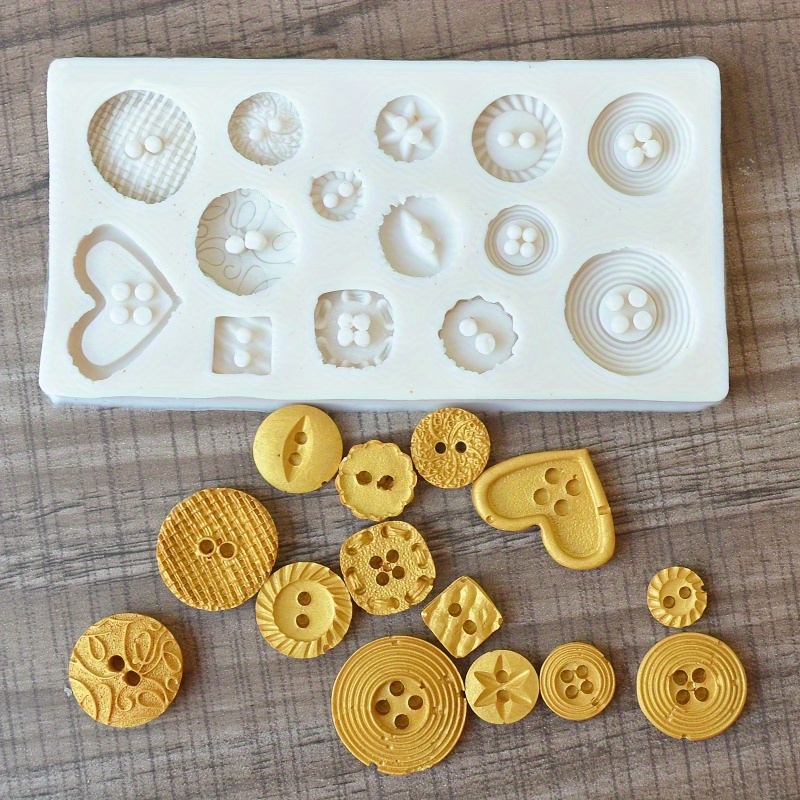 Buttons Shape Silicone Mold Si - Candle Making Ideas 评论和价格