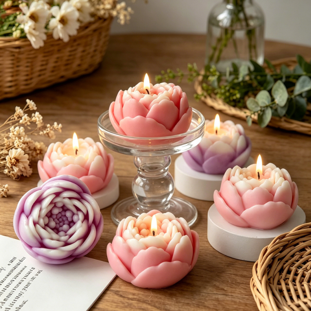 3D Flower Silicone Mold Peony  - Candle Making Course 评论和价格
