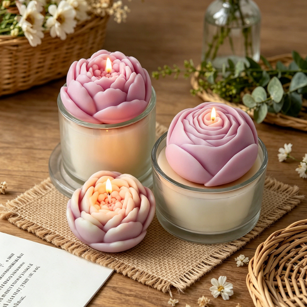 3D Flower Silicone Mold Peony  - Candle Making Course 评论和价格