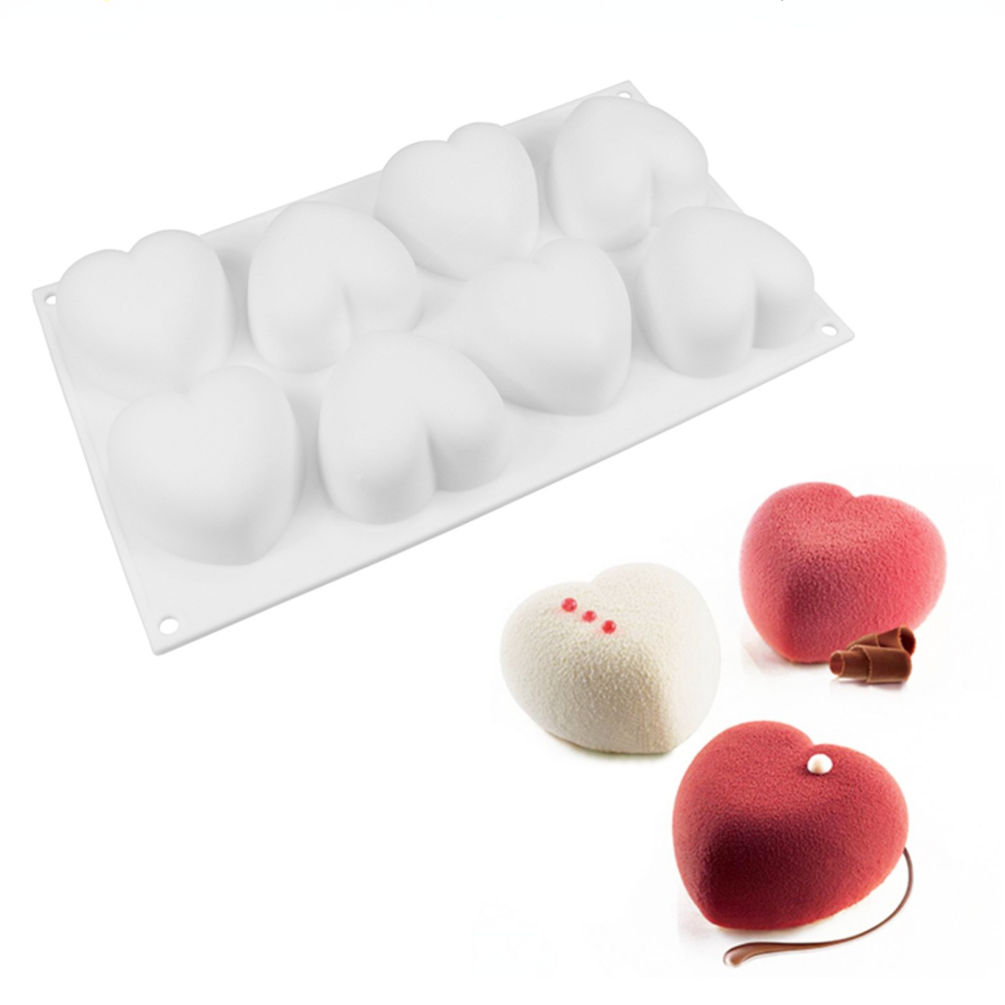 Love Heart Silicone Soap Mold  - Candle Making Experience 评论和价格