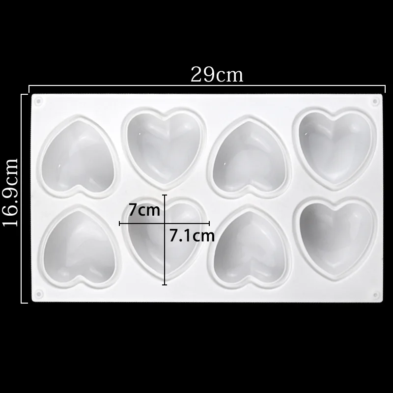 Love Heart Silicone Soap Mold  - Candle Making Experience 评论和价格