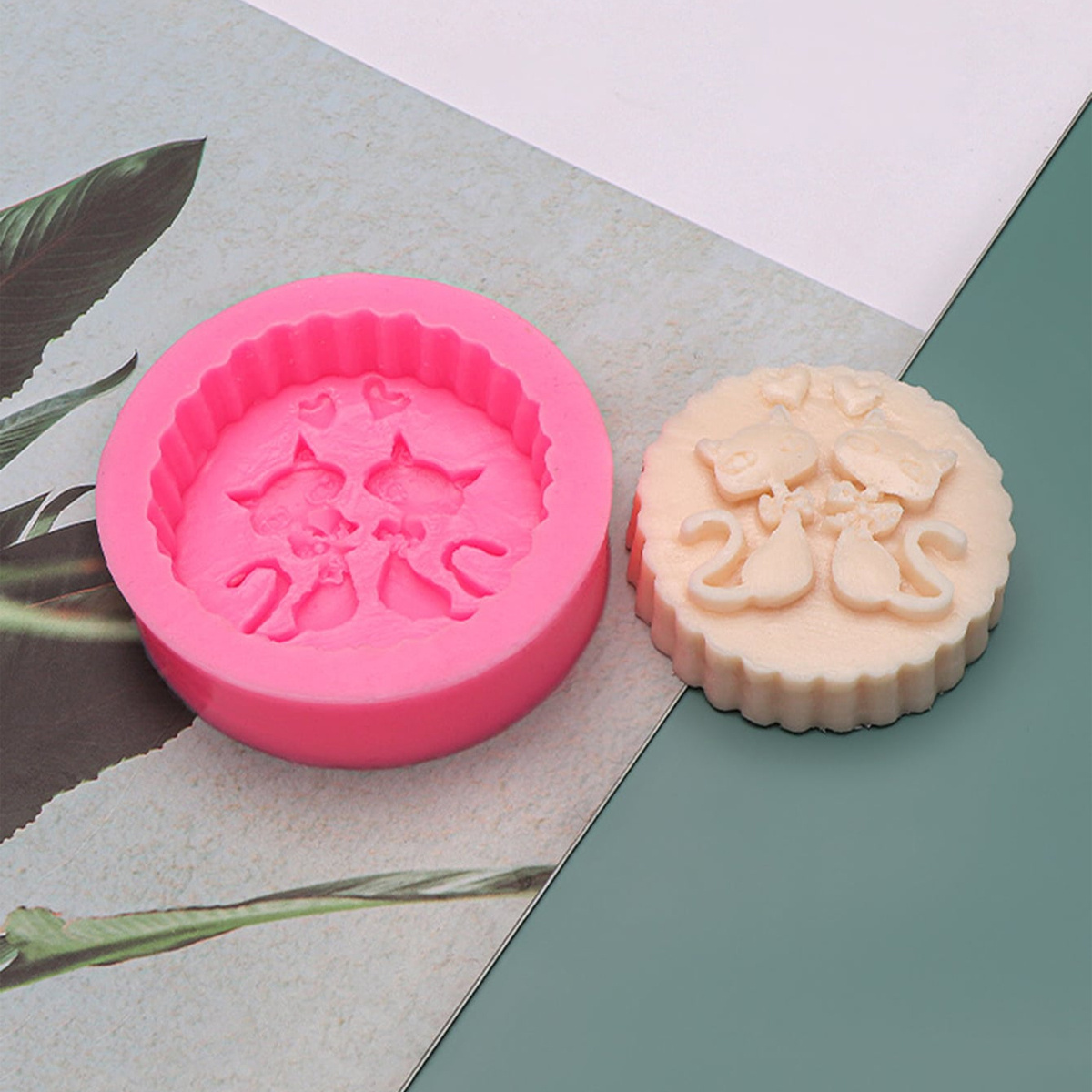 1-Piece Silicone Cat Soap Mold - Candle Making Experience 评论和价格