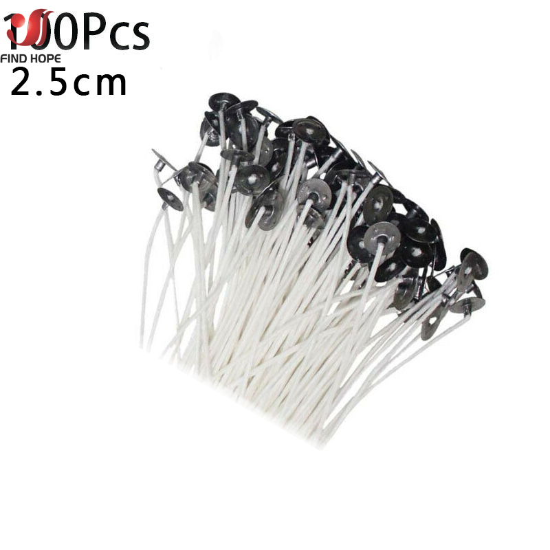100pcs Smokeless Candle Wicks  - Cotton Wick Pre Tabbed 评论和价格