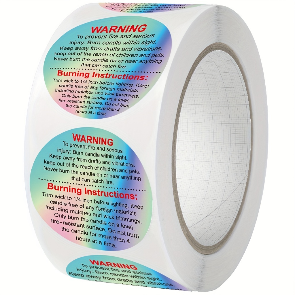 500pcs Wax Melt Warning Labels - Candle Warning Label 评论和价格