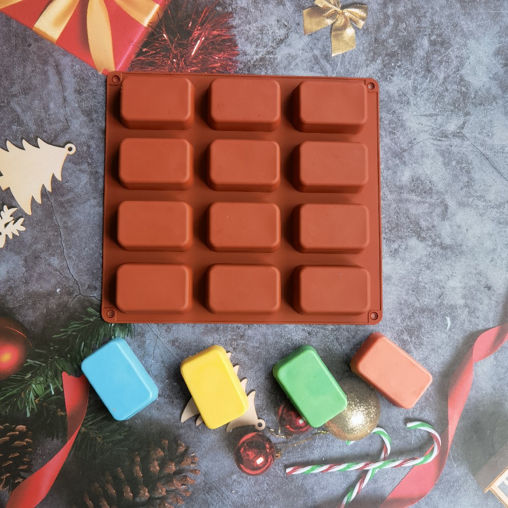 12 Cavity Square Silicone Soap - Candle Making Experience 评论和价格