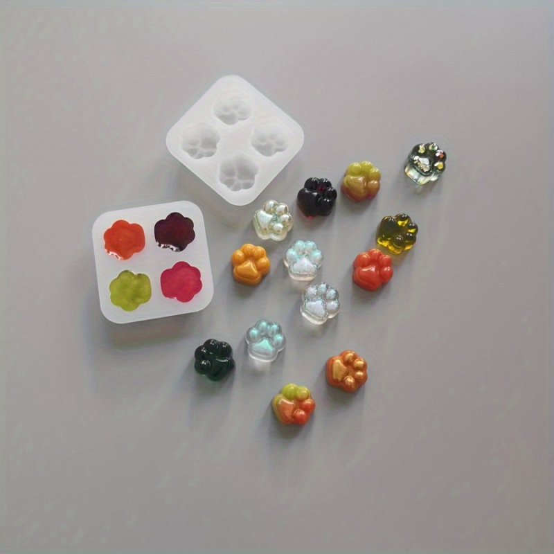 1Cat Paw Pattern Silicone Mold - Candle Making Ideas 评论和价格