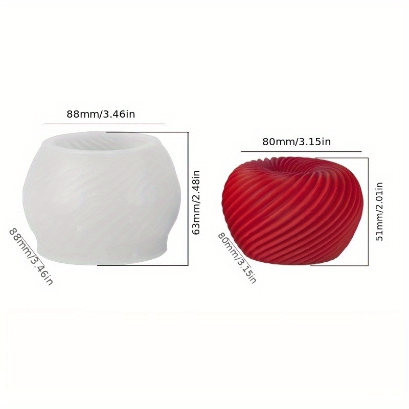 A trendy red apple silicone mo - Candle Making Ideas 评论和价格