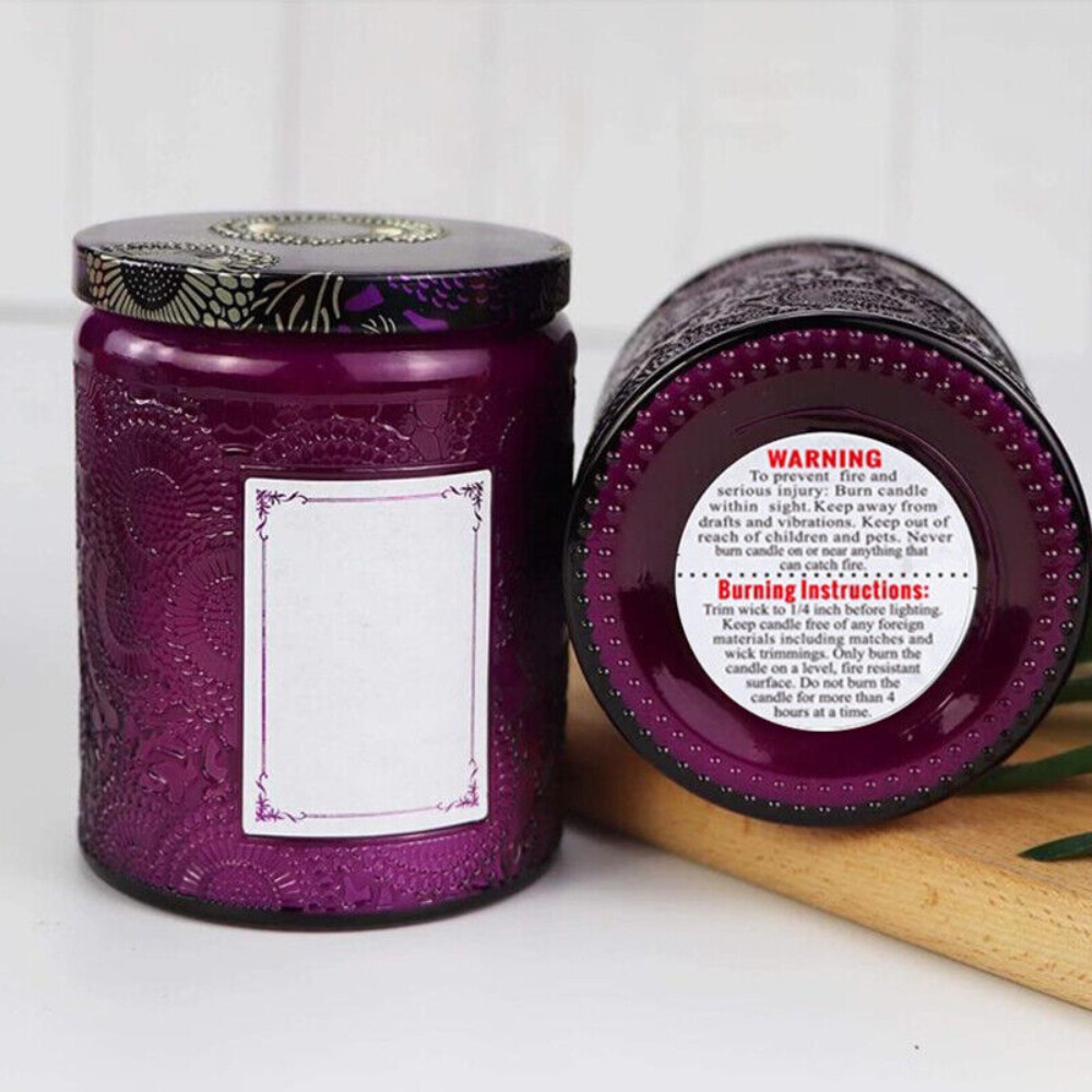 Self-adhesive Label Candle Jar - Candle Warning Label 评论和价格
