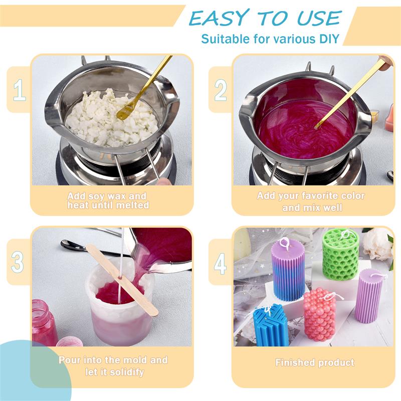100/500g/1kg Pure Soy Wax Para - Candle Making Experience 评论和价格