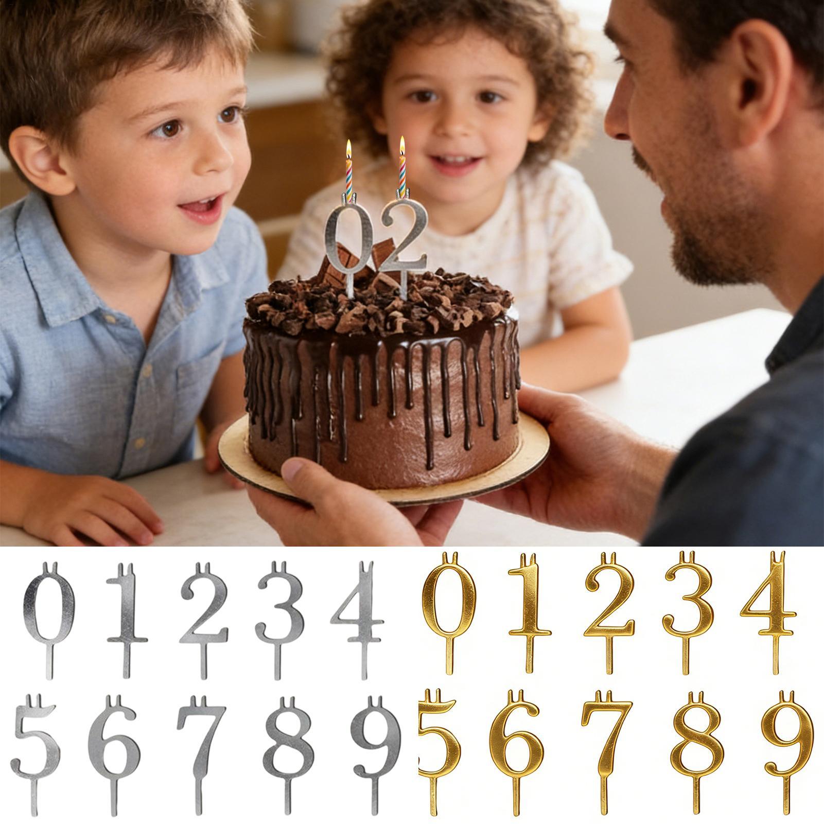 10pcs 0-9 Number Cake Toppers  - Candle Making Ideas 评论和价格