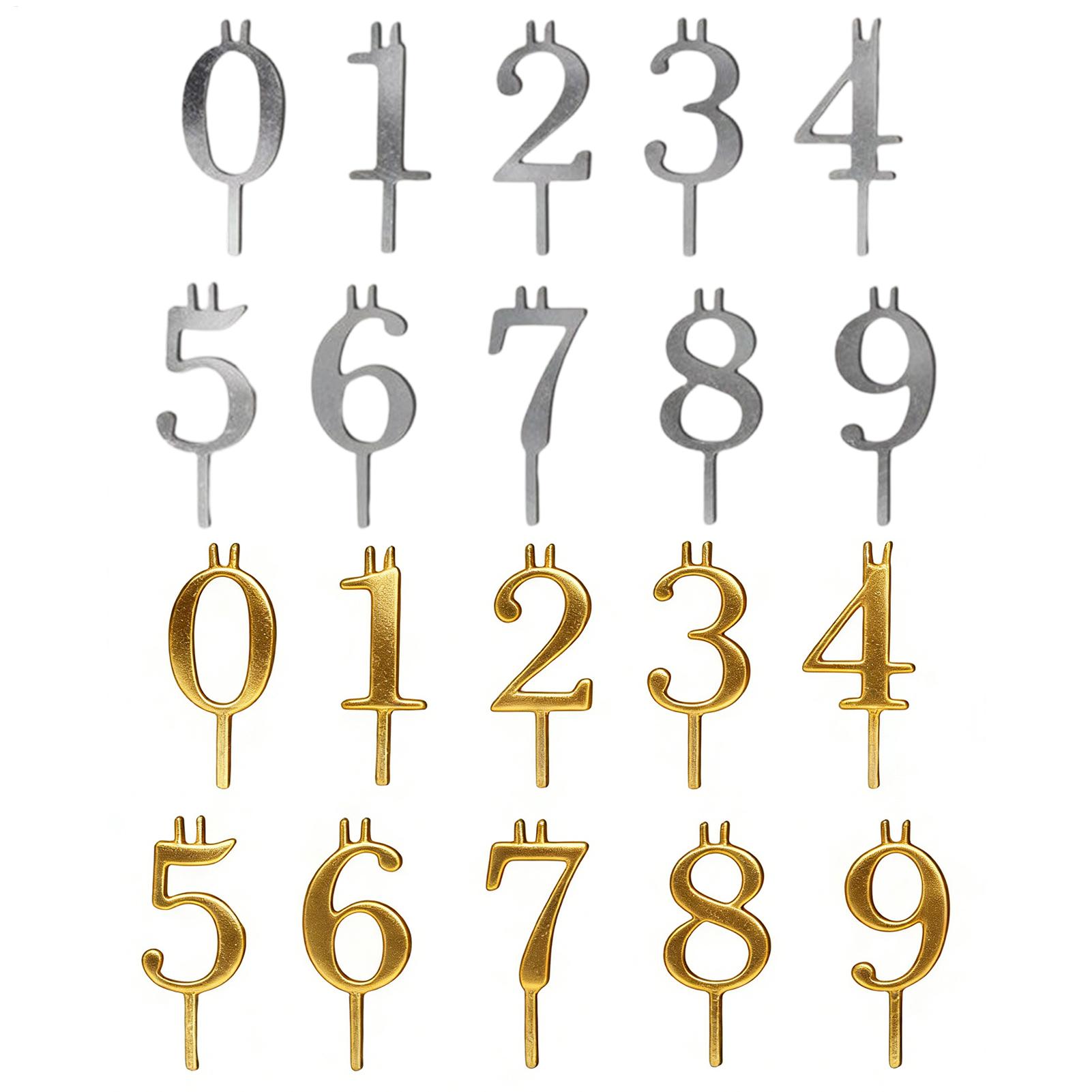 10pcs 0-9 Number Cake Toppers  - Candle Making Ideas 评论和价格
